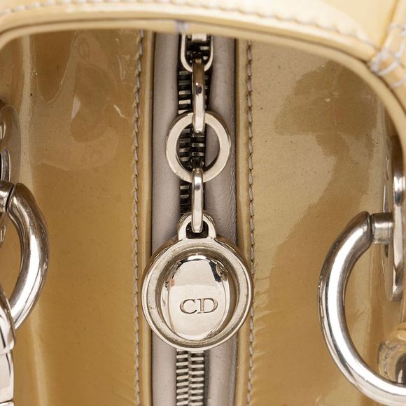 Dior Patent Leather Lady Dior Medium Tote - Picture 10 of 15